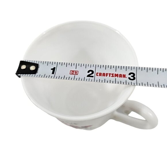 Acropal France White with Floral Accent 6 Oz Coffee Tea Mugs Cups – Set of 4 - Picture 7 of 16